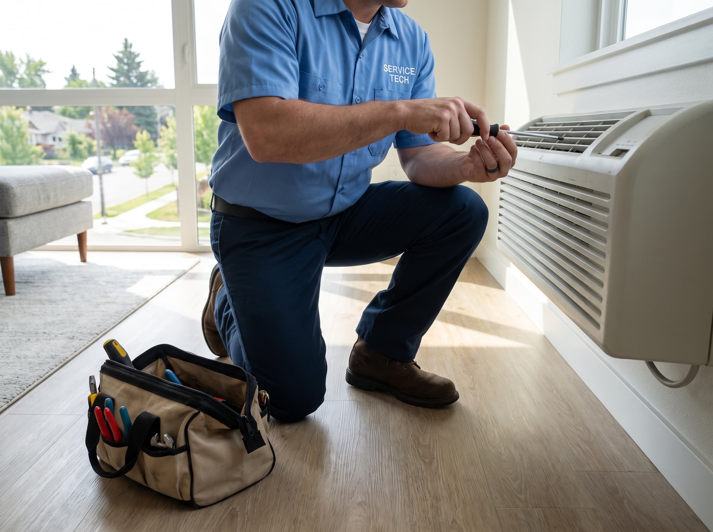 CoolAir contractor on site